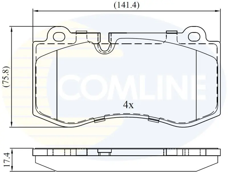 Handler.Part Brake pad set, disc brake COMLINE CBP06020 1