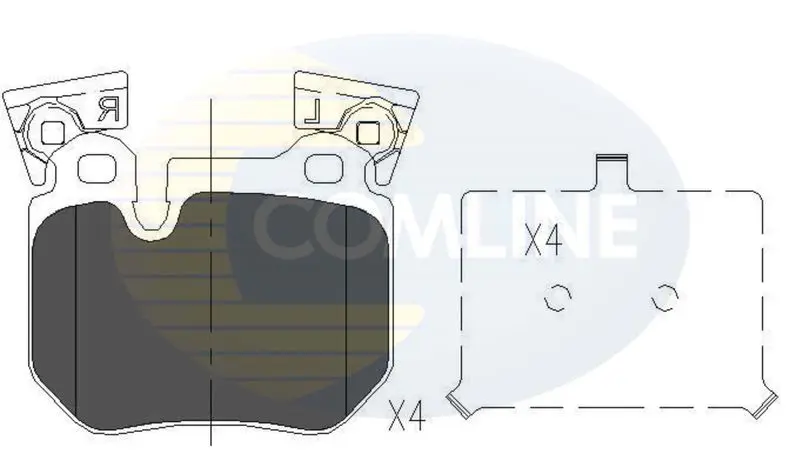 Handler.Part Brake pad set, disc brake COMLINE CBP06023 1