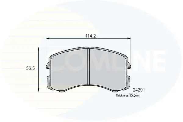 Handler.Part Brake pad set, disc brake COMLINE CBP06061 1