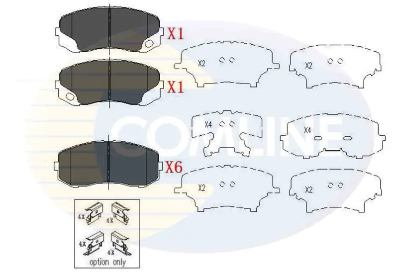 Handler.Part Brake pad set, disc brake COMLINE CBP06079 1