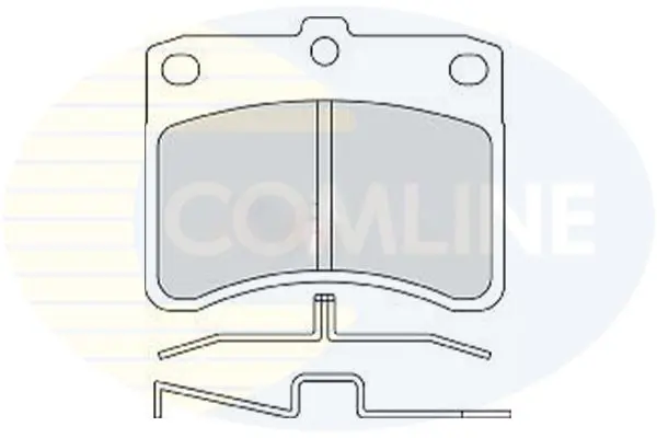 Handler.Part Brake pad set, disc brake COMLINE CBP0770 1