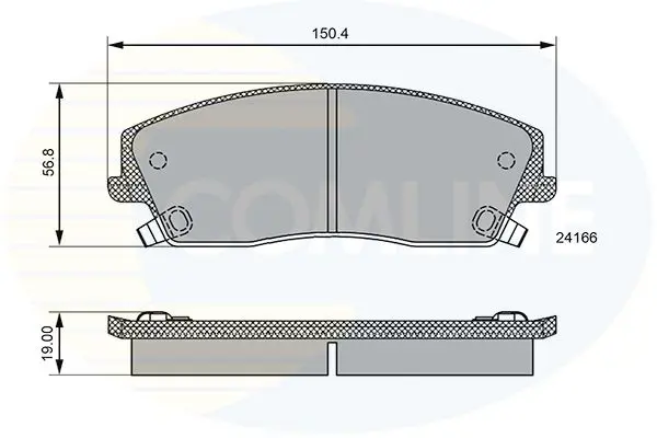 Handler.Part Brake pad set, disc brake COMLINE CBP36085 1