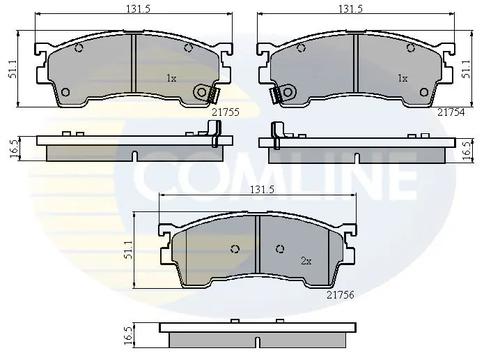 Handler.Part Brake pad set, disc brake COMLINE CBP3823 1