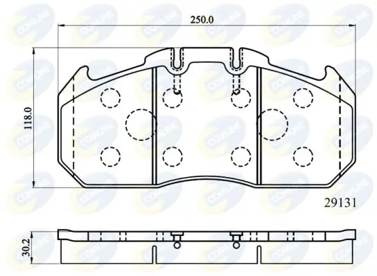 Handler.Part Brake pad set, disc brake COMLINE CBP9058MK 1