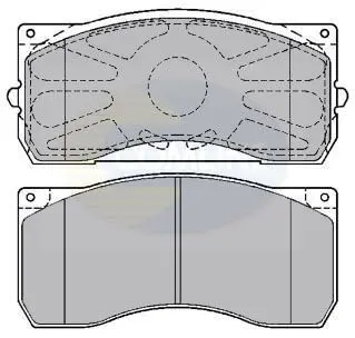 Handler.Part Brake pad set, disc brake COMLINE CBP9075K 1