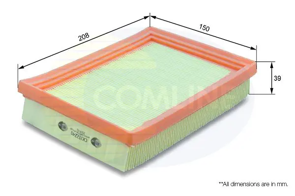 Handler.Part Air filter COMLINE CKI12240 1