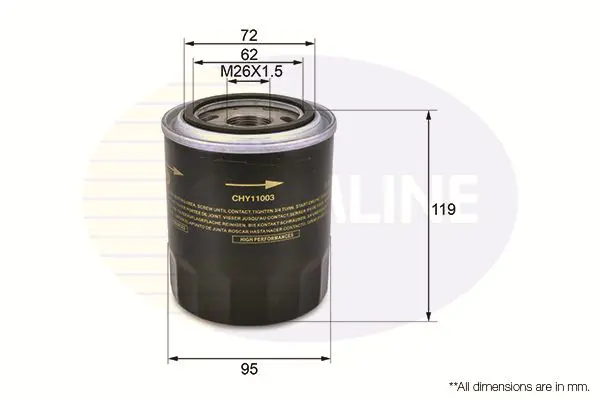 Handler.Part Oil filter COMLINE CHY11003 1