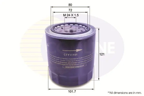 Handler.Part Oil filter COMLINE CTY11151 1