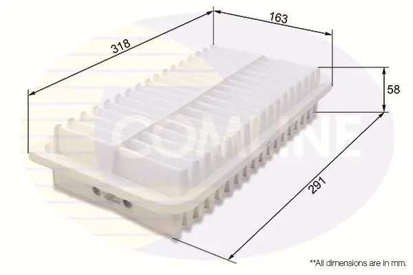 Handler.Part Air filter COMLINE CTY12250 1