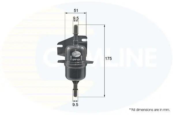 Handler.Part Fuel filter COMLINE EFF101 1