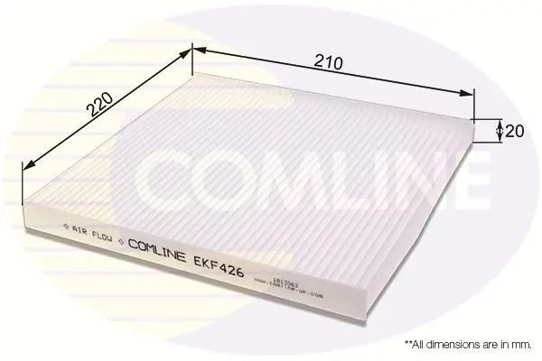 Handler.Part Filter, interior air COMLINE EKF426 1