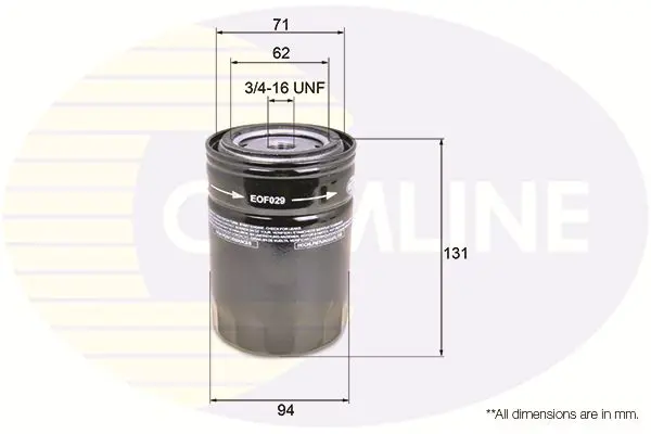 Handler.Part Oil filter COMLINE EOF029 1