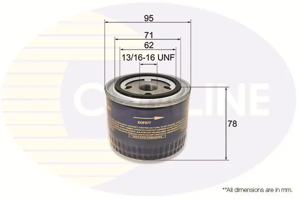 Handler.Part Oil filter COMLINE EOF077 1