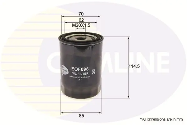 Handler.Part Oil filter COMLINE EOF098 1