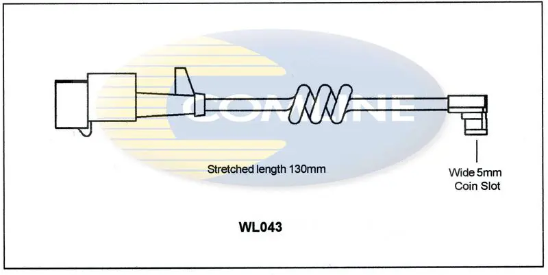 Handler.Part Warning contact, brake pad wear COMLINE WL043 1