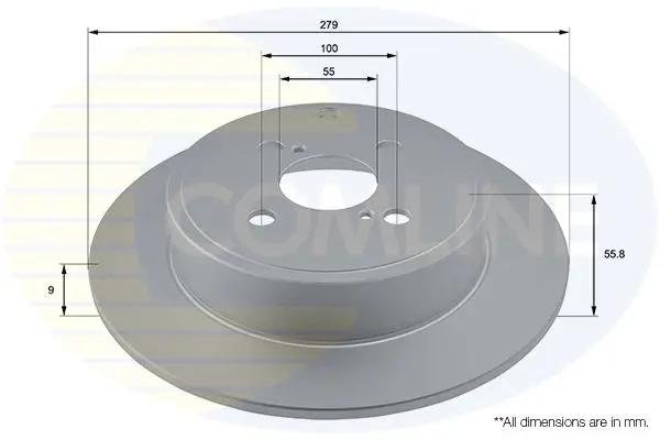 Handler.Part Brake disc COMLINE ADC01116 1