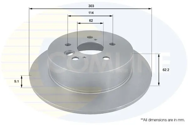 Handler.Part Brake disc COMLINE ADC01121 1