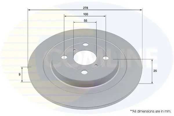 Handler.Part Brake disc COMLINE ADC01132 1