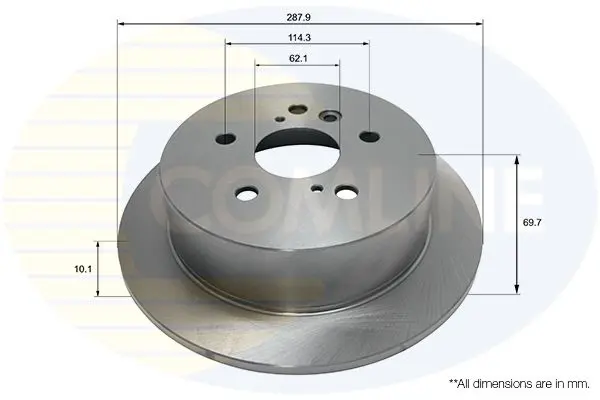 Handler.Part Brake disc COMLINE ADC01159 1