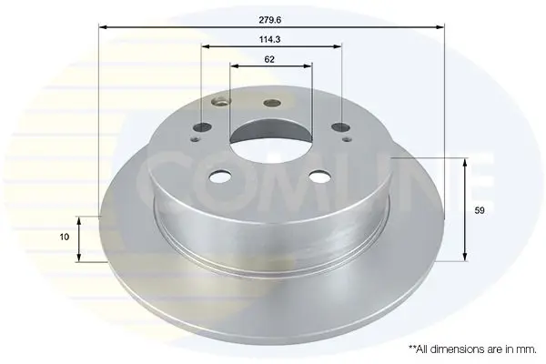 Handler.Part Brake disc COMLINE ADC01168 1