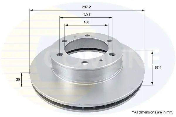 Handler.Part Brake disc COMLINE ADC01169V 1