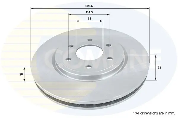 Handler.Part Brake disc COMLINE ADC0270V 1