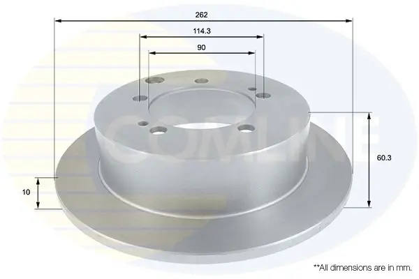 Handler.Part Brake disc COMLINE ADC0371 1