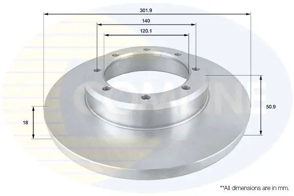 Handler.Part Brake disc COMLINE ADC1598 1