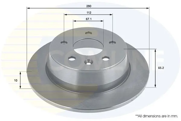 Handler.Part Brake disc COMLINE ADC1613 1