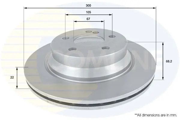 Handler.Part Brake disc COMLINE ADC1626V 1