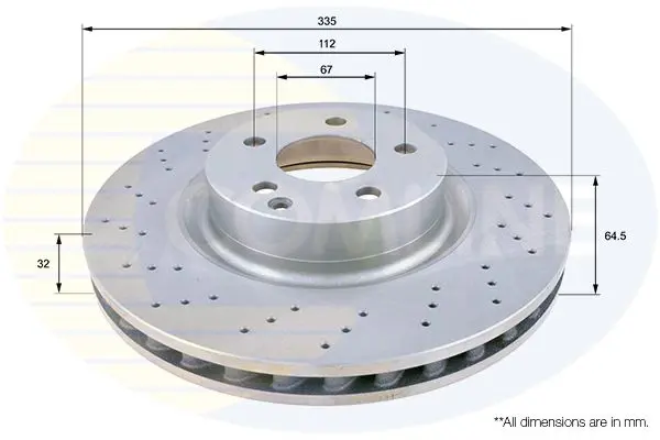 Handler.Part Brake disc COMLINE ADC1659V 1