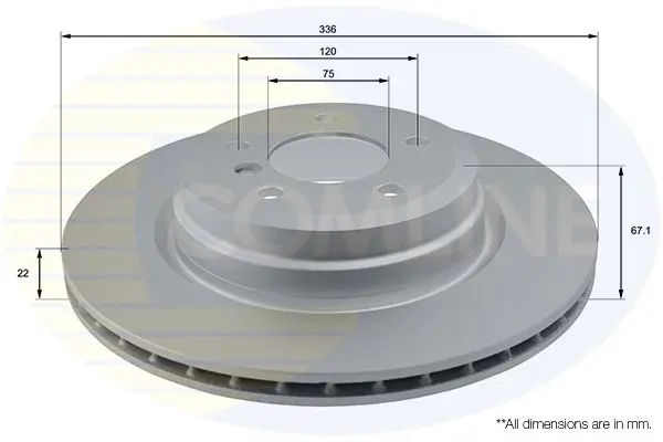 Handler.Part Brake disc COMLINE ADC1729V 1