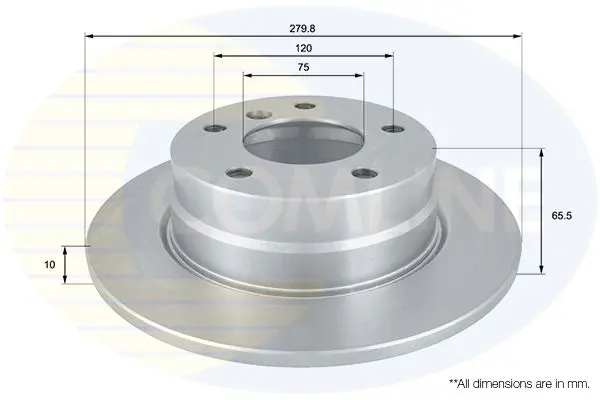 Handler.Part Brake disc COMLINE ADC1731 1