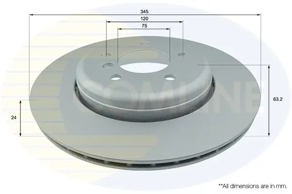 Handler.Part Brake disc COMLINE ADC1749V 1