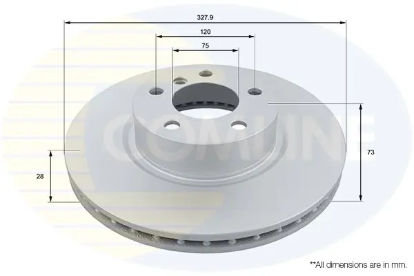 Handler.Part Brake disc COMLINE ADC1779V 1