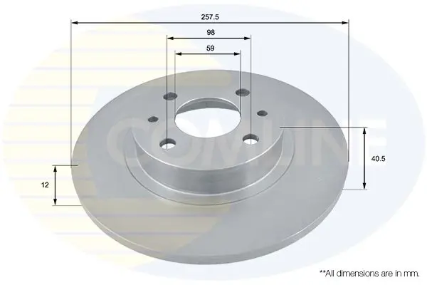 Handler.Part Brake disc COMLINE ADC1802 1