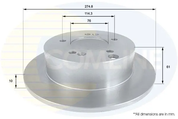 Handler.Part Brake disc COMLINE ADC1093 1