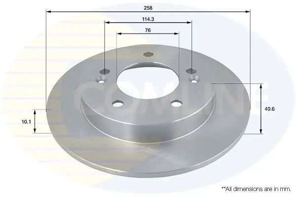 Handler.Part Brake disc COMLINE ADC1099 1