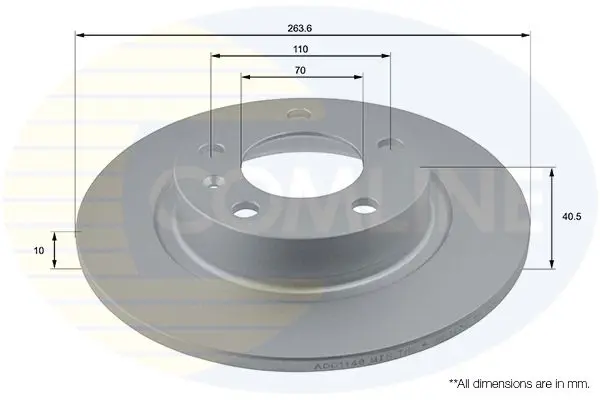 Handler.Part Brake disc COMLINE ADC1148 1