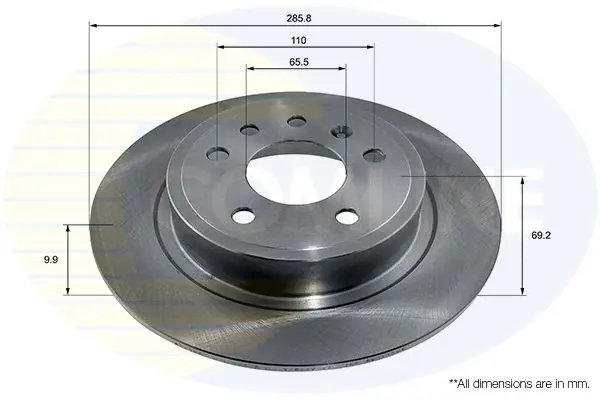 Handler.Part Brake disc COMLINE ADC1160 1