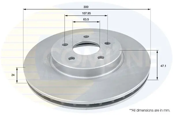 Handler.Part Brake disc COMLINE ADC1215V 1