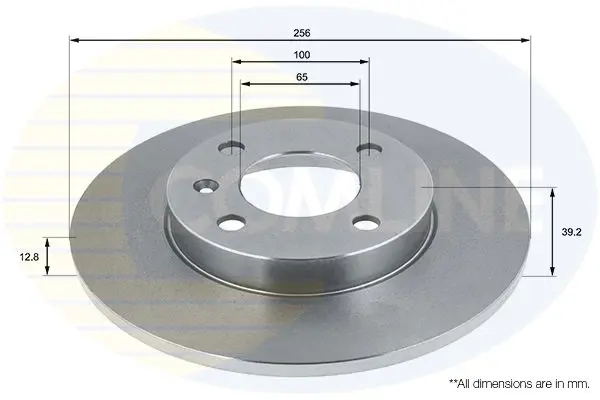 Handler.Part Brake disc COMLINE ADC1403 1