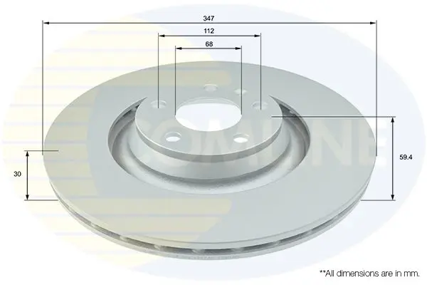 Handler.Part Brake disc COMLINE ADC1490V 1