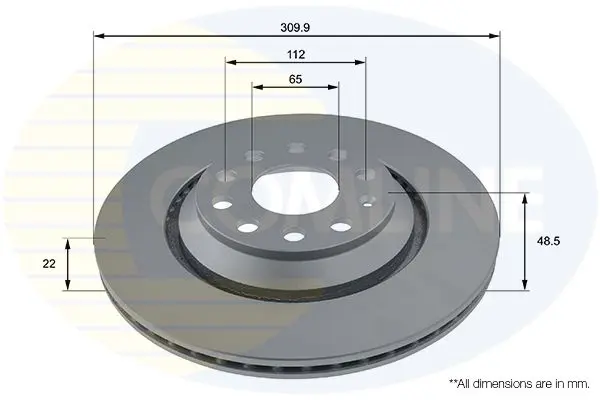 Handler.Part Brake disc COMLINE ADC1493V 1