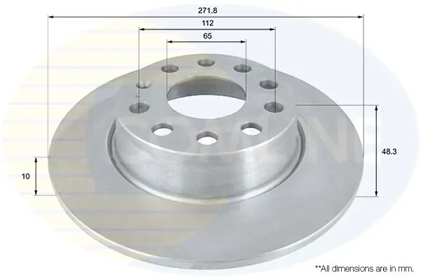 Handler.Part Brake disc COMLINE ADC1497 1