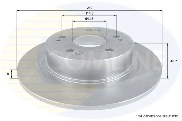 Handler.Part Brake disc COMLINE ADC0559 1