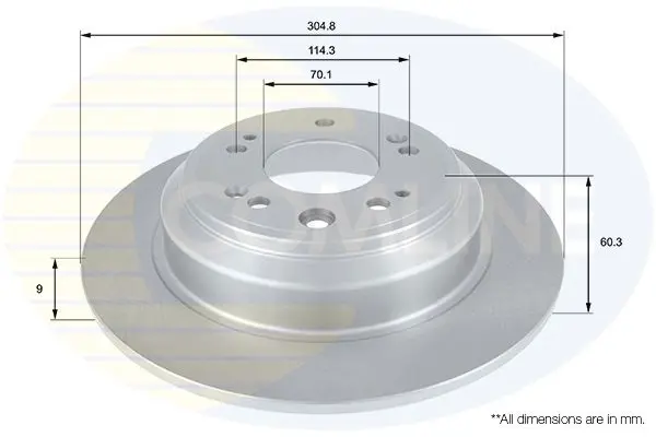 Handler.Part Brake disc COMLINE ADC0567 1