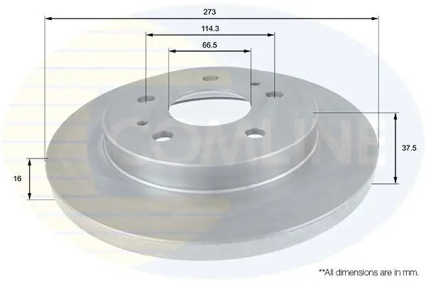 Handler.Part Brake disc COMLINE ADC0611 1