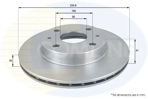 Handler.Part Brake disc COMLINE ADC0612V 1