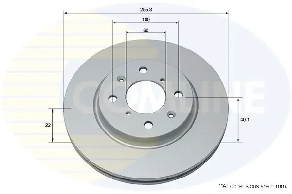 Handler.Part Brake disc COMLINE ADC0931V 1